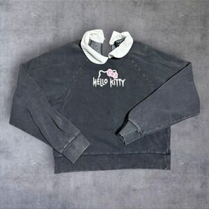 Hello Kitty Forever 21 black sweater shirt medium‎